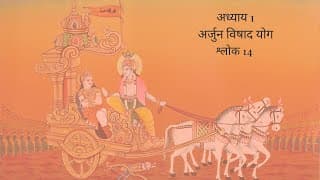 Bhagavad Gita Chapter 1 Shloka 14 Hindi | भगवद गीता अध्याय 1 श्लोक 14 हिंदी