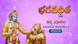 భగవద్గీత | Bhagavad Gita Telugu | Karmayogam | Chapter 3 - Verse 22 || TeluguTraditions
