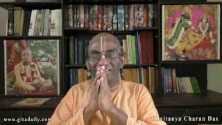 God is not one cause among many causes - he is the one cause underlying the many causes (Gita Daily)