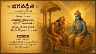 Bhagavdgita Chapter 1 Slokam 46 last slokam