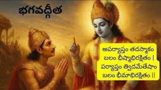 భగవద్గీత – మొదటి అధ్యాయం, పదవ శ్లోకం