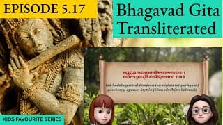 Bhagavad Gita for Children Ch 5,S5.17 Sanskrit Vocabulary, Chanting Vedic Mantras Shlokas Daily