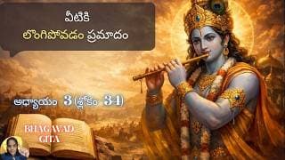 Bhagavad Gita chapter 3 verse 34|karma yoga| మన నిజమైన శత్రువులు| గీత 3.34||