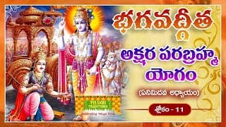 Bhagavad Gita Telugu | భగవద్గీత | Akshara-Brahma Yoga | Chapter 8 - Verse 11 || TeluguTraditions