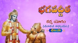 భగవద్గీత | Bhagavad Gita Telugu | Karmayogam | Chapter 3 - Verse 28 || TeluguTraditions