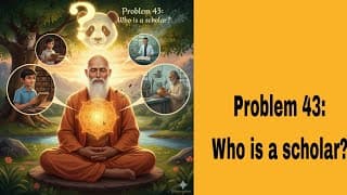 Problem 43: Who is a scholar?(@BhagavadGita_problemstosolutio )