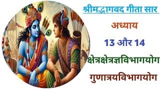 Bhagwat geeta saar, chapter 13 and 14,with shloks.