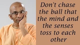 Don’t chase the ball that the mind and the senses toss to each other (Gita 15.07)