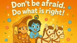 Little Krishna’s Gita Wisdom | Moral Story for Kids | Don’t Be Afraid, Do What’s Right!
