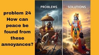 problem 24: How can peace be found from these annoyances?(@BhagavadGita_problemstosolutio )