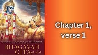 Bhagavad-Gita chapter 1- Verse 1
