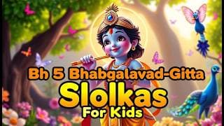 Top 5 Bhagavad-Gita Slokas for Kids | Fun & Easy Explanation with Lord Krishna