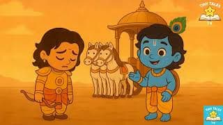 Bhagavad Gita for Kids: The Secret to Success Short Moral Story ! Do Your Best, Don't Worry!